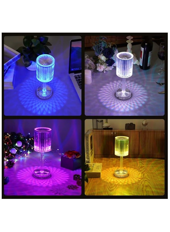 16 لون متغير RGB يعمل باللمس، مصباح طاولة ماسي قابل لإعادة الشحن لغرفة النوم وغرفة المعيشة، أضواء إبداعية لتزيين حفلات العشاء - Image 3