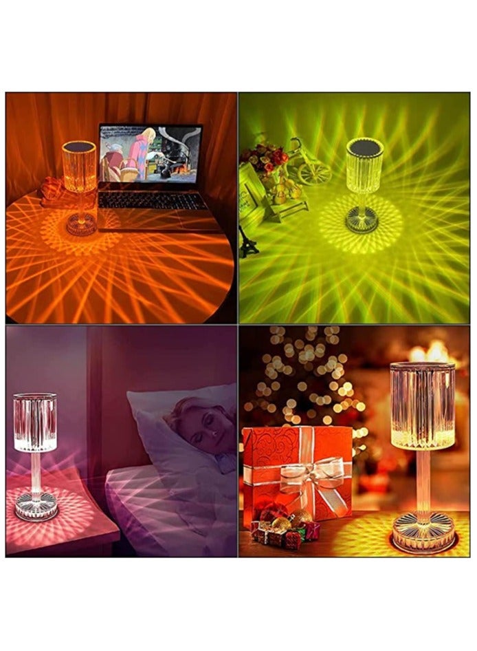 16 لون متغير RGB يعمل باللمس، مصباح طاولة ماسي قابل لإعادة الشحن لغرفة النوم وغرفة المعيشة، أضواء إبداعية لتزيين حفلات العشاء - Image 4