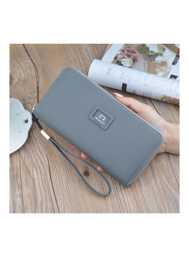 نيبمينينت محفظة من الجلد الصناعي رمادي