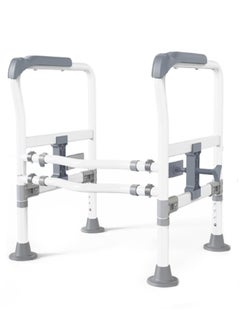 Sharpdo Toilet Safety Rails, Adjustable Toilet Safety Frame Toilet Safety Rails for Seniors Toilet Handles for Elderly and Disabled Toilet Rails for Seniors Toilet Rails Elderly Assistance Products  - Image 1