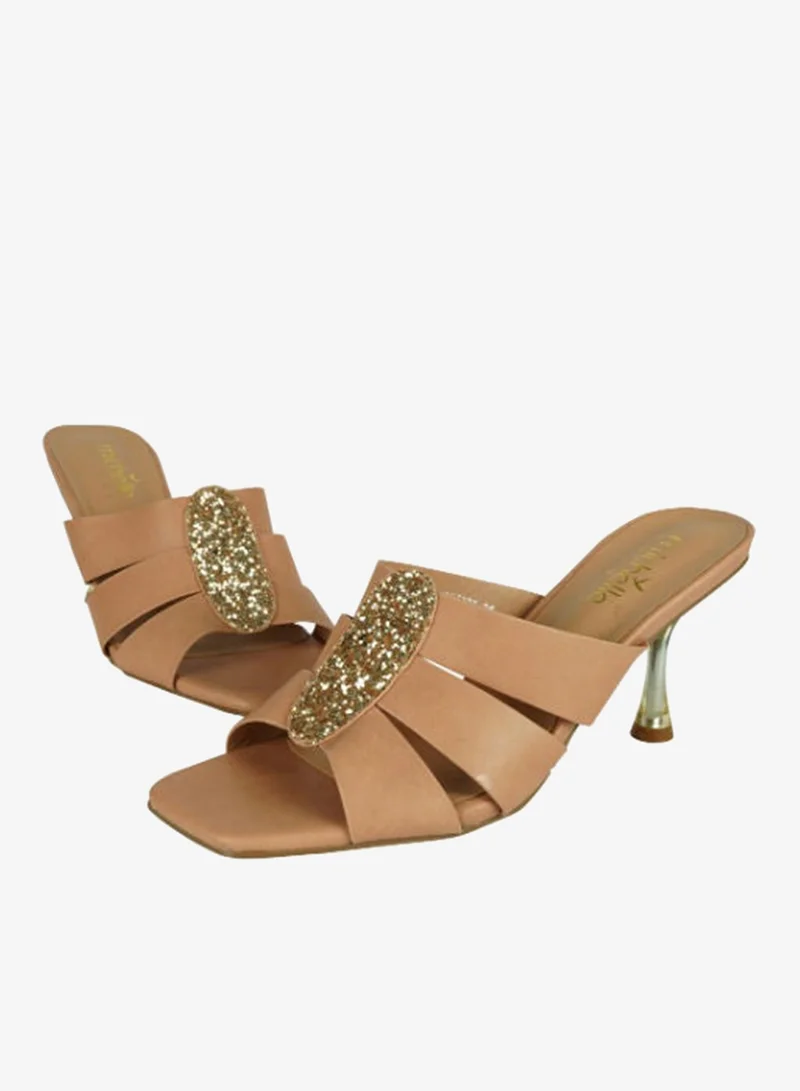 Michelle Morgan Michelle Morgan Ladies Kitten Heel 213RJ773 Beige