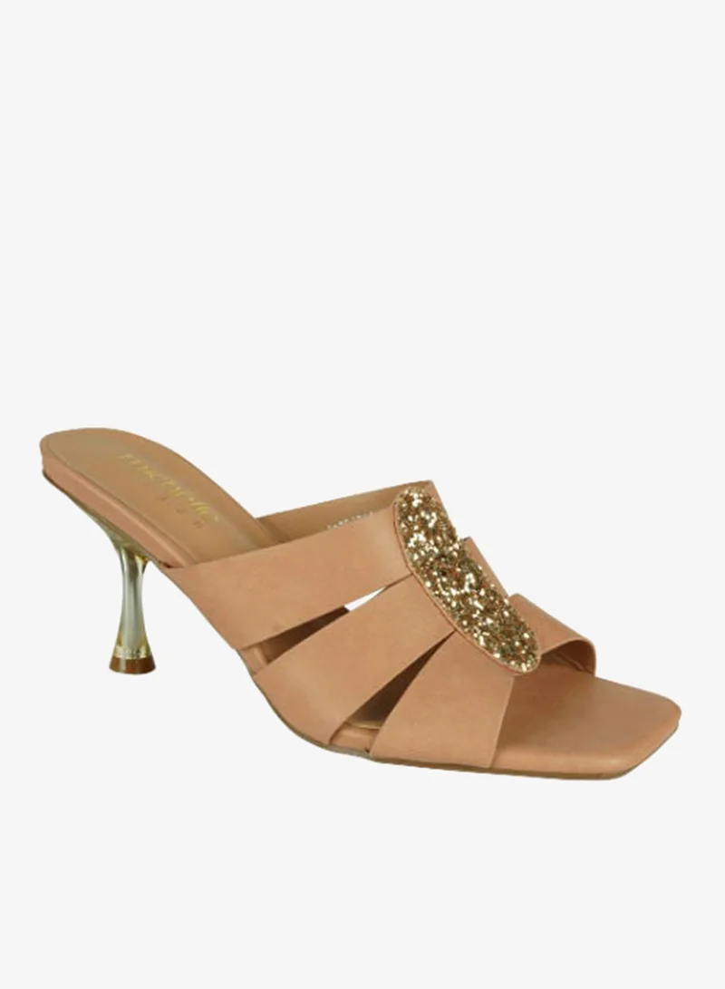Michelle Morgan Michelle Morgan Ladies Kitten Heel 213RJ773 Beige