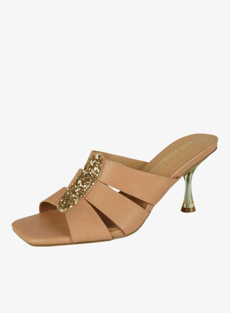 Michelle Morgan Beige Michelle Morgan Ladies Kitten Heel 213RJ773 Beige for Women | Best Price UAE