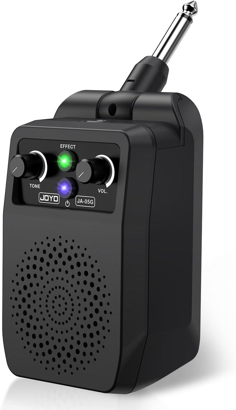 JOYO Mini Guitar Amp 5W Portable Small Electric Guitar Practice Amp Bluetooth Rechargeable Guitar Amplifier Built-in 4 Effects Clean Distortion Overdrive Reverb, Black (JA-05G) - Image 1