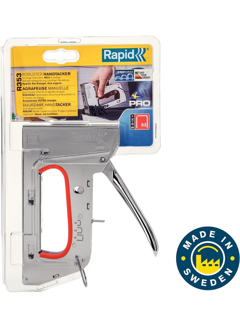 Rapid PRO R353 Heavy Duty Manual Staple Gun – Steel - Image 2