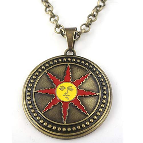 retsamradassaT Dark Solaire of Astora Praise The Sun Souls 3 III Necklace - Image 2