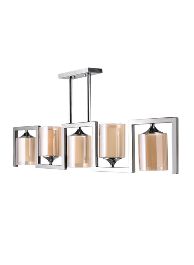 El Rawda Lighting Eimilia Stainless Chandelier | Modern Chandelier | Material: Stainless Steel | Color: Chrome | Size: 46x100 cm