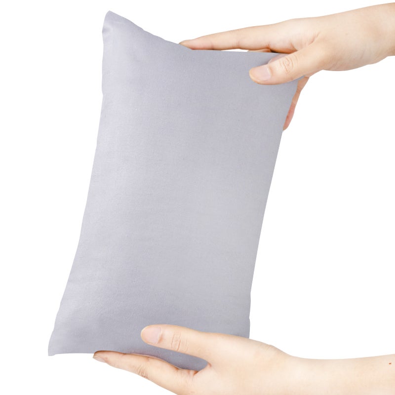 Cross-border mini pillow children's accompanying nap pillow car pillow adult neck pillow auxiliary pillow multi-purpose solid color pillow(light purple Light Purple) - Image 4