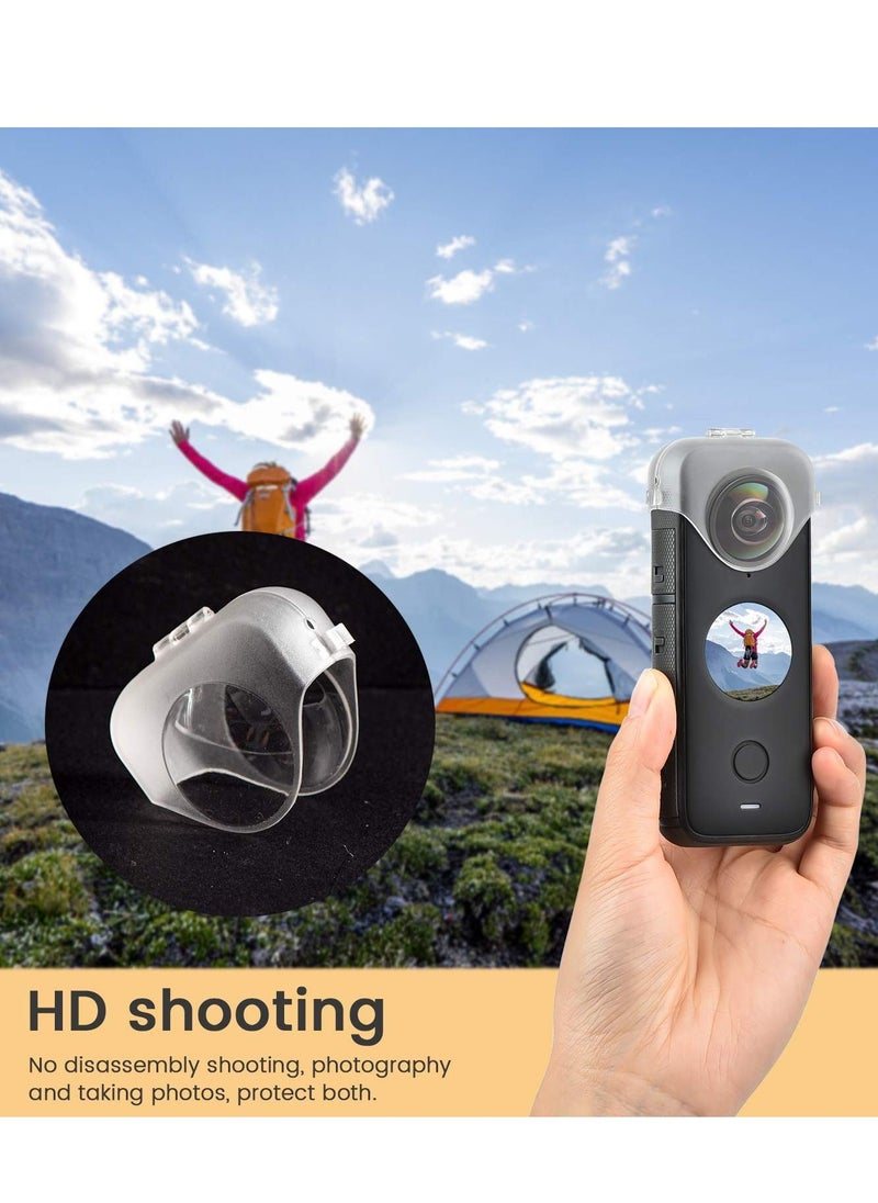 KASTWAVE - Lens Guards for Insta360 ONE X2, Transparent Protective Case for Insta 360 ONE X2 Panoramic Action Camera Accessory, Accessories for Insta 360 ONE X2 - Image 1