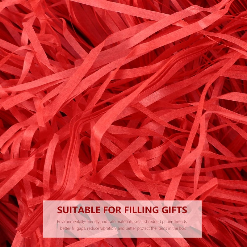 NIYANGLE Box Filling Silk Paper Shred, 2pcs 120g Red Crinkle Cut Paper Shredder for Wrapping, Wedding Supplies, Party Decoration, and Craft Filling - Image 4