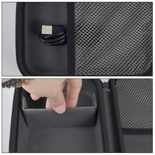 Boobowl Case Compatible with Phomemo M110 Label Maker - Portable Mini Bluetooth Thermal Label Maker Carrying Storage Bag for Printer Labels, USB Cable and Accessories Black (Box Only)-Grey - Image 3