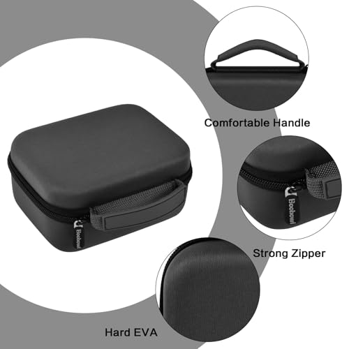 Boobowl Case Compatible with Phomemo M110 Label Maker - Portable Mini Bluetooth Thermal Label Maker Carrying Storage Bag for Printer Labels, USB Cable and Accessories Black (Box Only)-Grey - Image 4