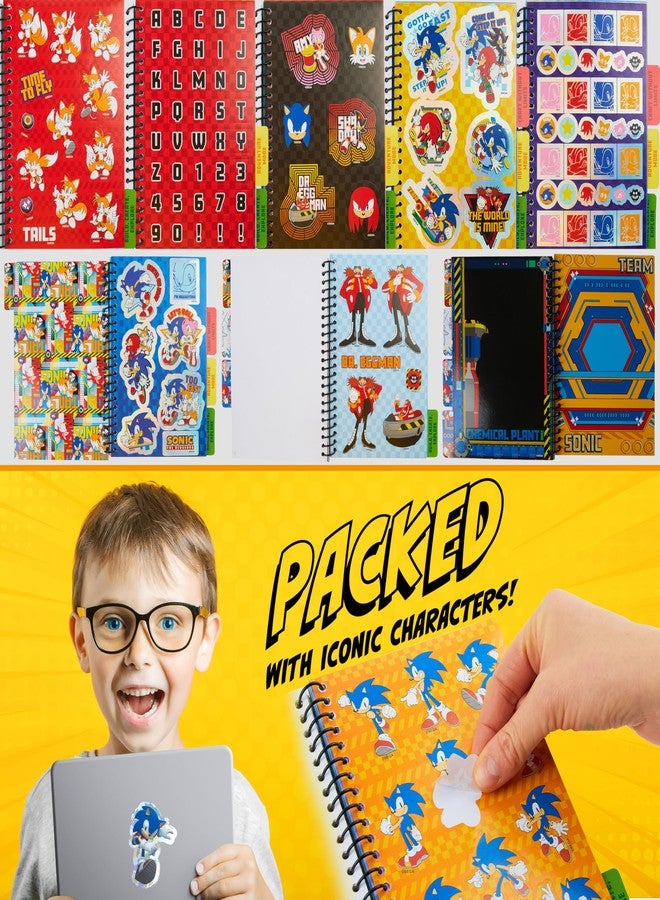 Sonic The Hedgehog كتاب ملصقات سونيك القنفذ للأطفال والمراهقين - كتاب نشاط يحتوي على 28 ورقة ملصقات شادو وناكليس و400+ ملصق لجمعها لمشاريع القص واللصق ومجموعة نشاط فني. - Image 2