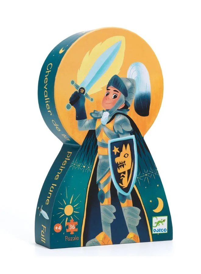 DJECO Full Moon Knight Silhouette Puzzle - 36Pcs