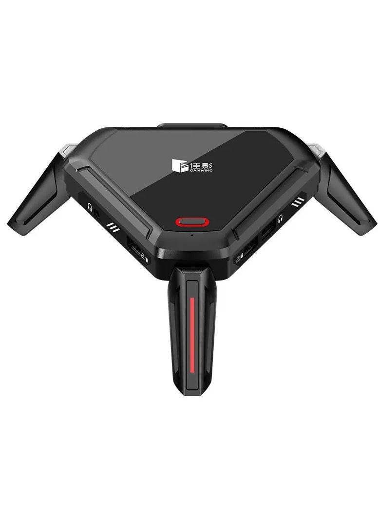 Gamwing Moxie 2 Pro Gaming Mouse, Keyboard, Headset, and Charging Port with Customizable Lighting in Multiple Colors Adds a Distinctive Aesthetic to Long Gaming Sessions  - Image 1
