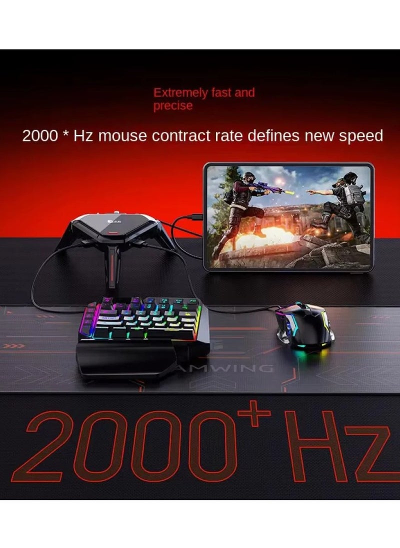Gamwing Moxie 2 Pro Gaming Mouse, Keyboard, Headset, and Charging Port with Customizable Lighting in Multiple Colors Adds a Distinctive Aesthetic to Long Gaming Sessions  - Image 4