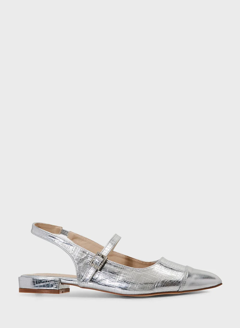 ELLA Pointed Slingback Ballerina