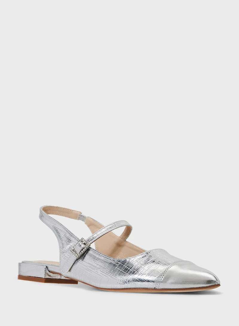 ELLA Pointed Slingback Ballerina