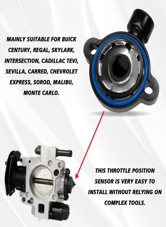 Hirificing TPS Sensor Throttle Body Position Sensor Replaces OEM #17123855 17123852 213-4668 213-912 977-030, Compatible with Chevrolet GMC Buick Century Savana Silverado Sierra C1500 K2500 - Image 5