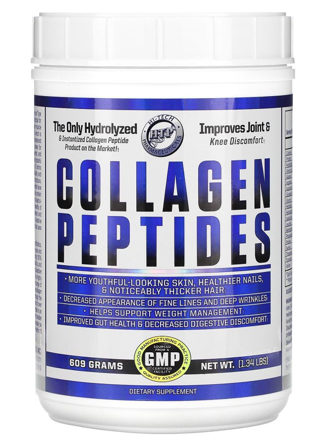 hi tech pharmaceuticals Collagen Peptides 1.34 lb (609 g) - Image 1