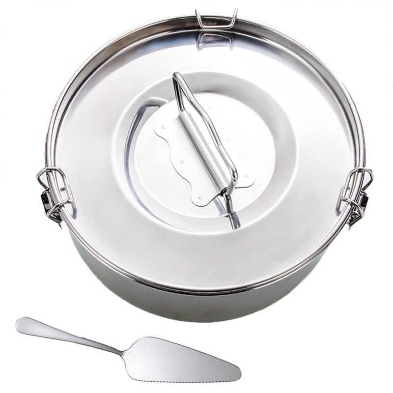 Puluru Stainless Steel Flan Mold 1.6Qt For Instant Pot 6Qt  Silver Molde Para Flan Maker - Image 1