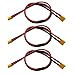LINSYRC 3Pack XT30 Extension Cable XT30 Plug Male to Female Connector Adapter with 30cm 16AWG Silicone Wire for RC Lithium Battery - Image 2