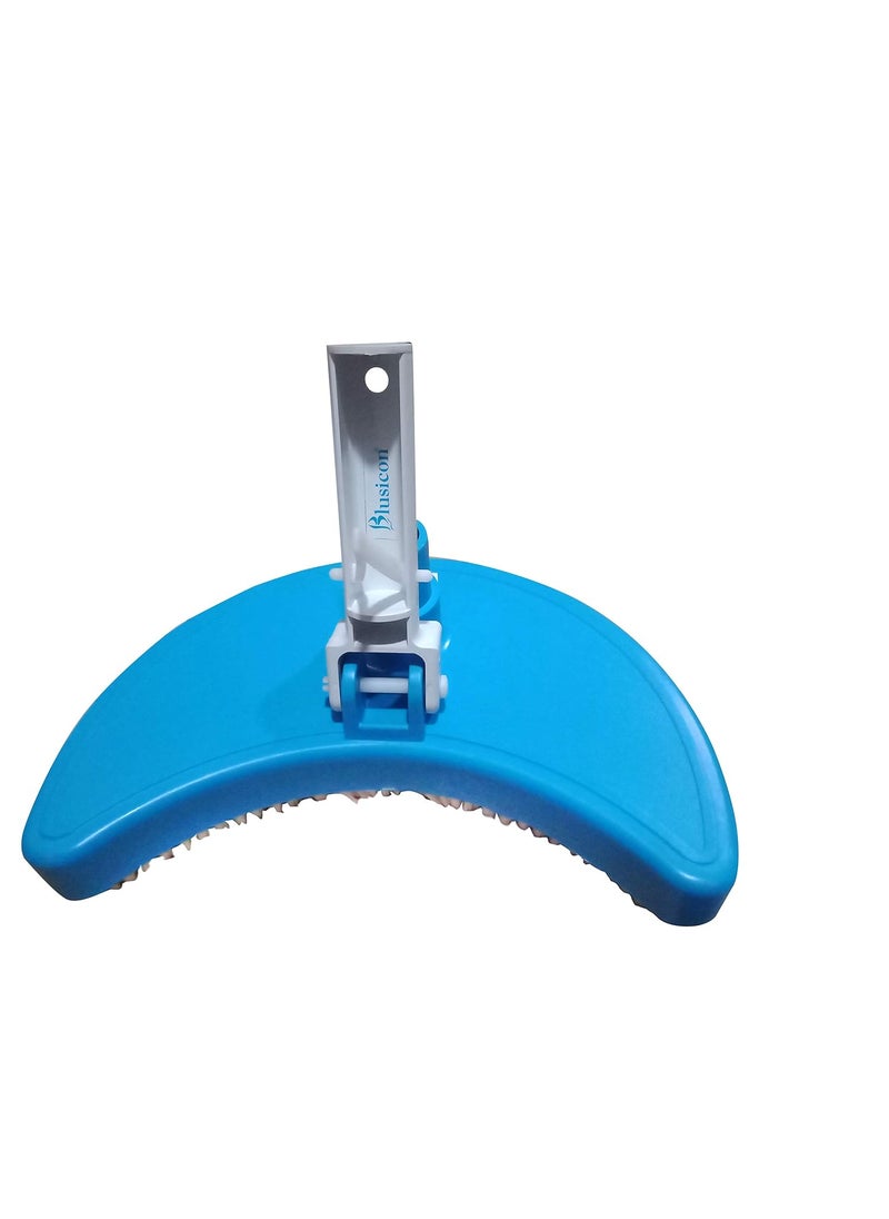 BLUSICON - BLUSICON Swimming Pool Half Moon Vacuum Head with Bristles All Kind of Pool Floor Cleaner Professional Weighted Suction Sweeper Maintenance Cleaning kit - Image 1