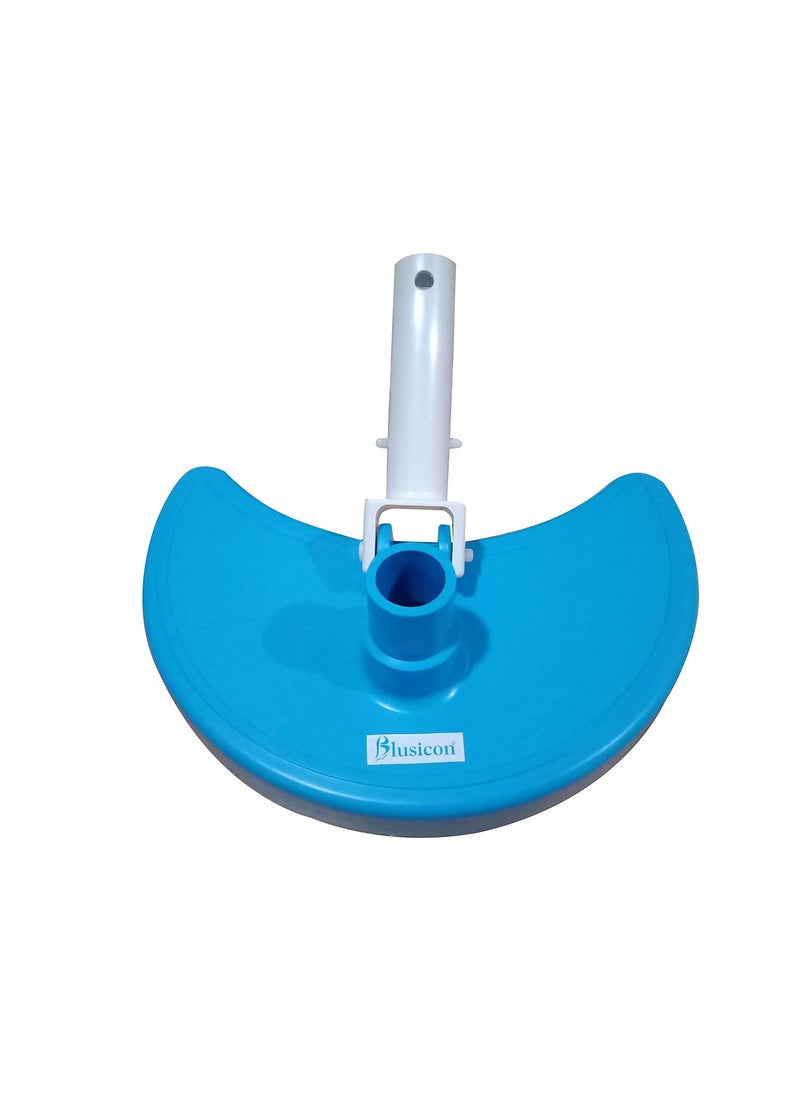 BLUSICON - BLUSICON Swimming Pool Half Moon Vacuum Head with Bristles All Kind of Pool Floor Cleaner Professional Weighted Suction Sweeper Maintenance Cleaning kit - Image 1