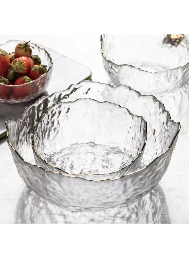 3-Piece Clear Glass Bowl Set, Multi-Purpose Deep Serving Bowls for Salad, Soup, Popcorn, Fruit, Pasta, Desserts and Snacks - Image 4