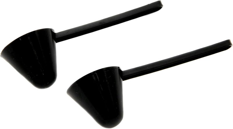 Chef Craft Classic Plastic Coffee Scoop, 1 Ounce 2 Piece Set, Black - Image 1