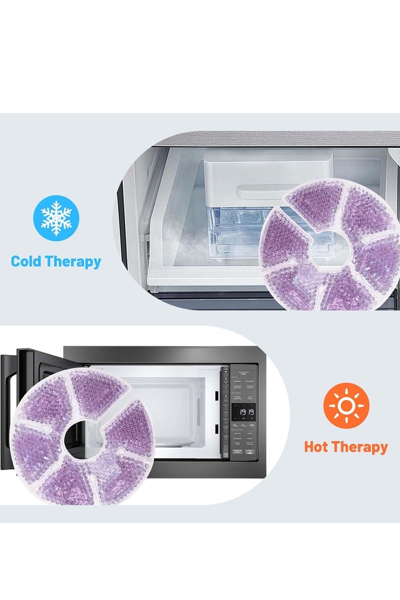 Y&D 1 Pair Hot and Cold Gel Pads Bead 3-in-1 Breast Therapy Packs Breast Ice Packs for Breastfeeding Relief and Nursing Comfort Pain Mastitis Engorgement Plugged Ducts Boost Milk Let-Down & Production Breastfeeding Essentials for Feeding Support Postpartum Recovery Engorgement Microwavable Can Use with Breastpump - Image 2