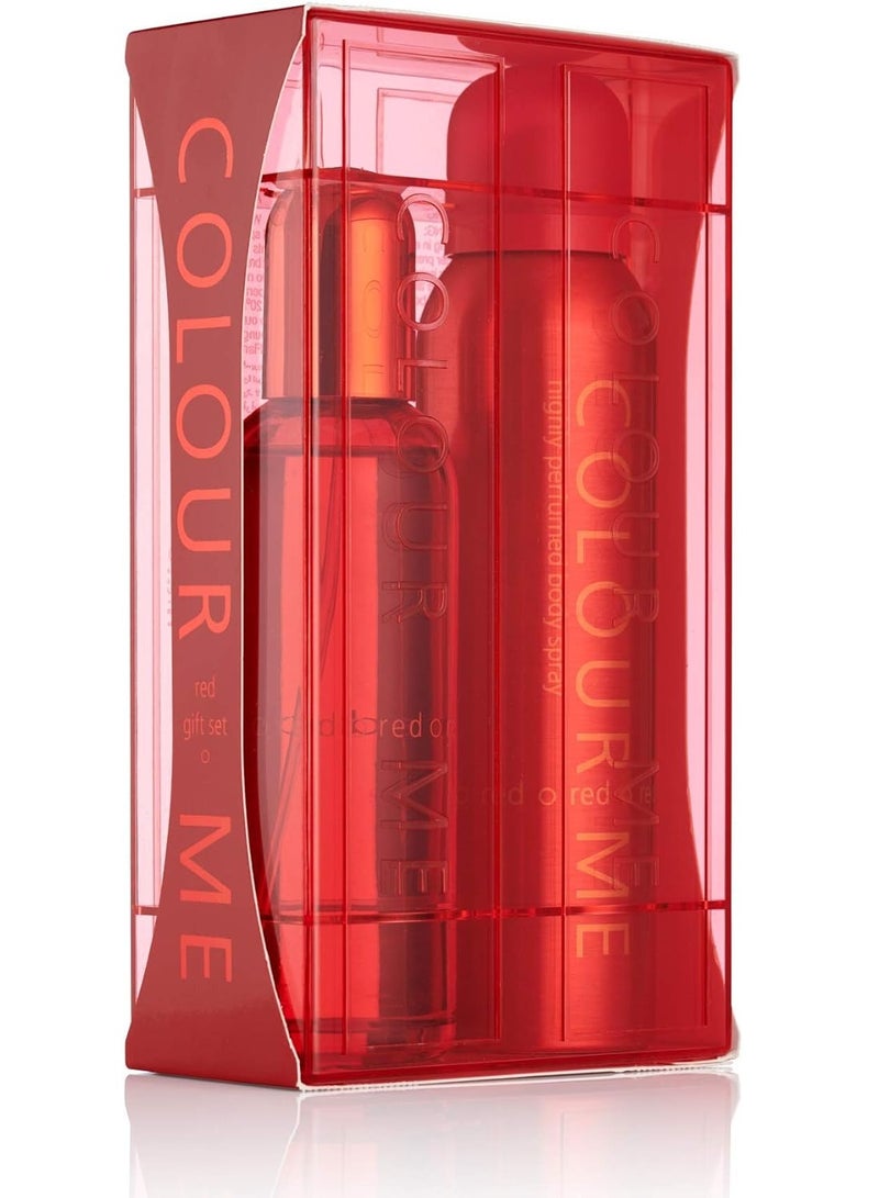 COLOUR ME 2-Piece Colour Me Red Eau De Perfume And Spray Gift Set 250ml - Image 1