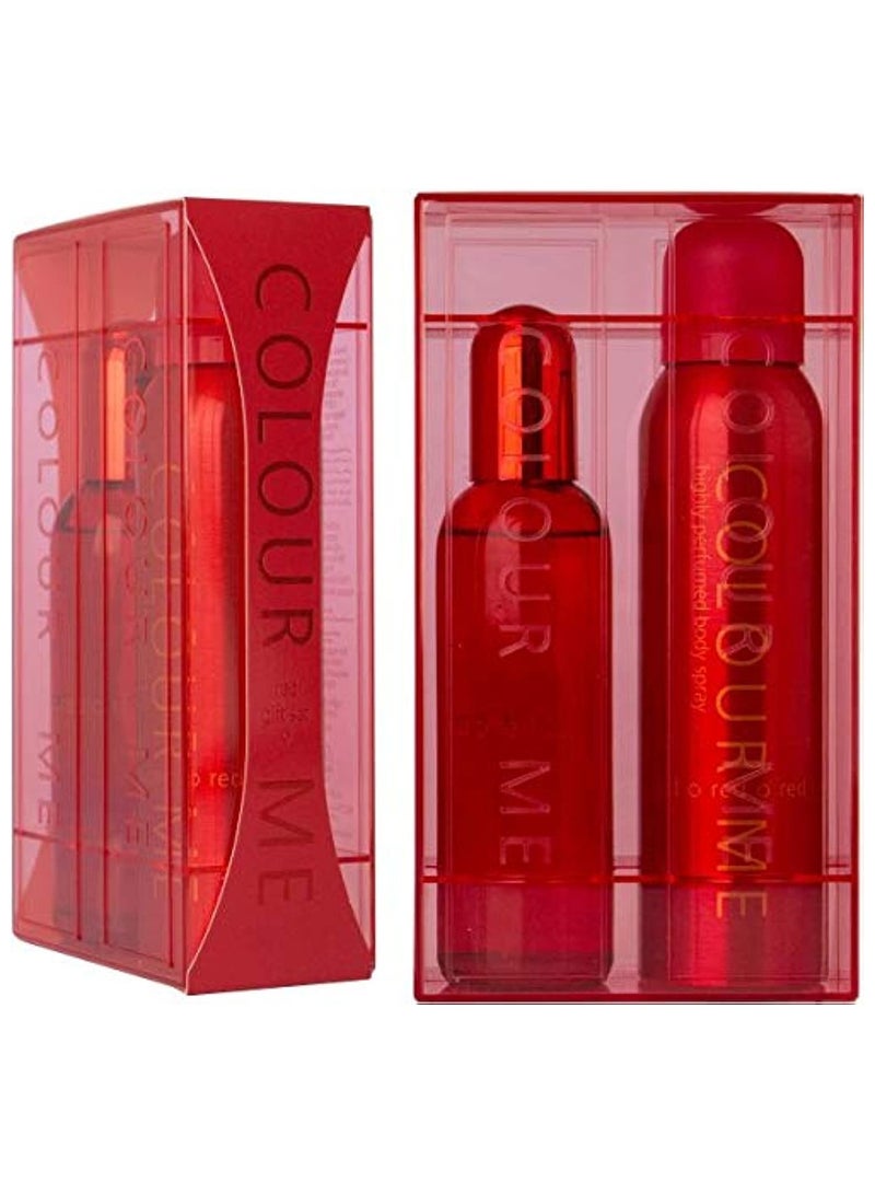 COLOUR ME 2-Piece Colour Me Red Eau De Perfume And Spray Gift Set 250ml - Image 2