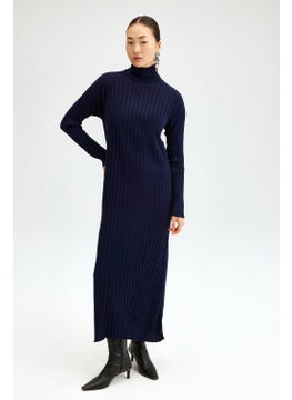 Touche Prive Ribbed High Collar Knitwear Dress  - Image 2