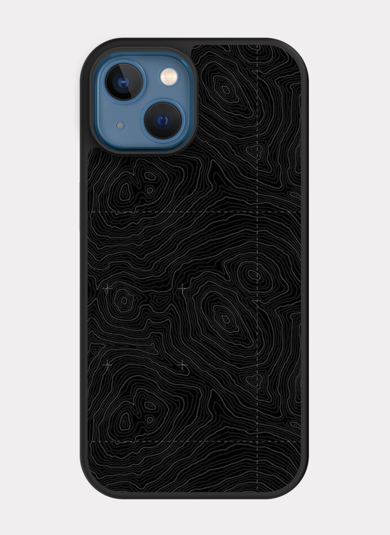 PXLAAT iPhone 13 case cover Topographic Map  - Image 1