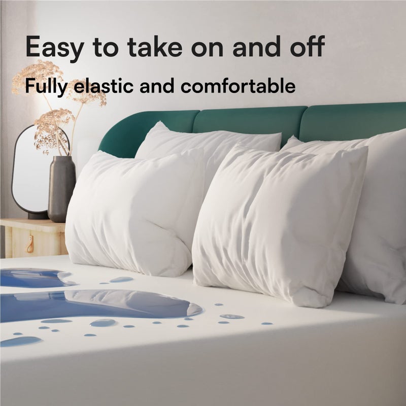 Niagara Sleep Solution Niagara Waterproof Mattress Protector Twin 39x75 Cover Deep Pocket Breathable Noiseless 8-20Inches Bed Smooth Jersey Mattress Pad Cover Fully Ultra Thin Microfiber - Image 3