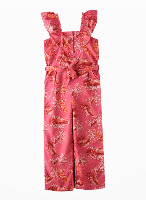 Tween Trendsetter: Printed Jumpsuit Effortless Style & Summer Fun