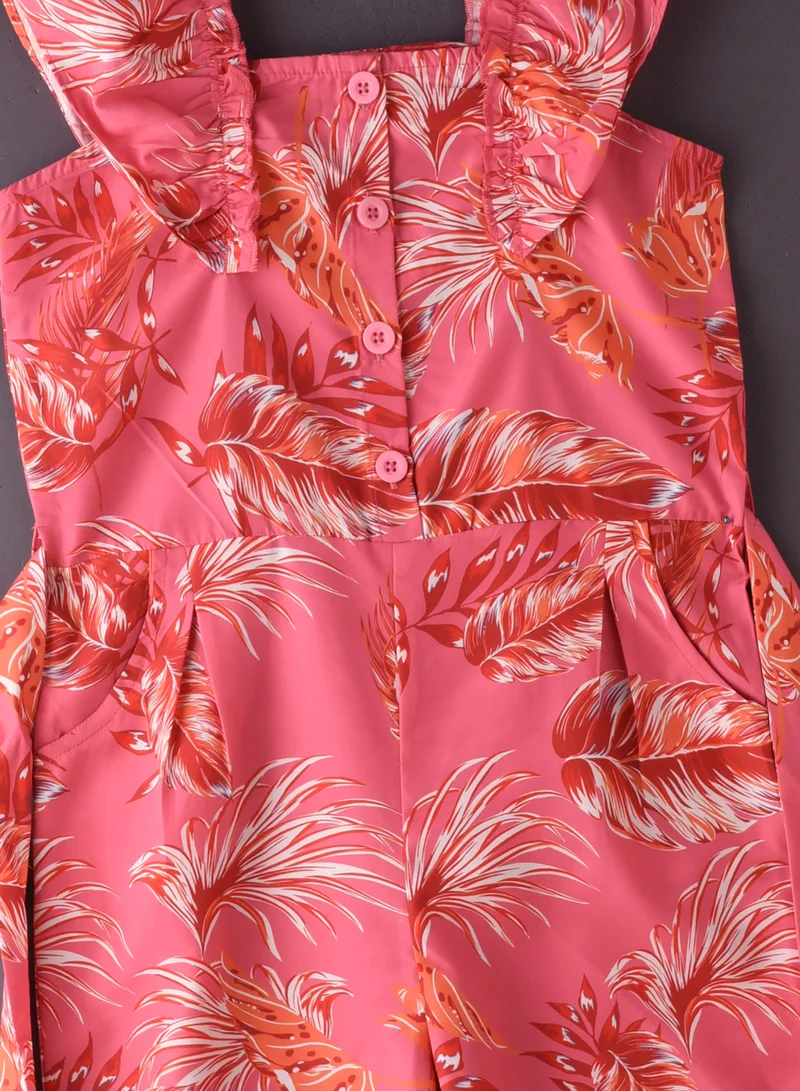 Jelliene Tween Trendsetter: Printed Jumpsuit Effortless Style & Summer Fun