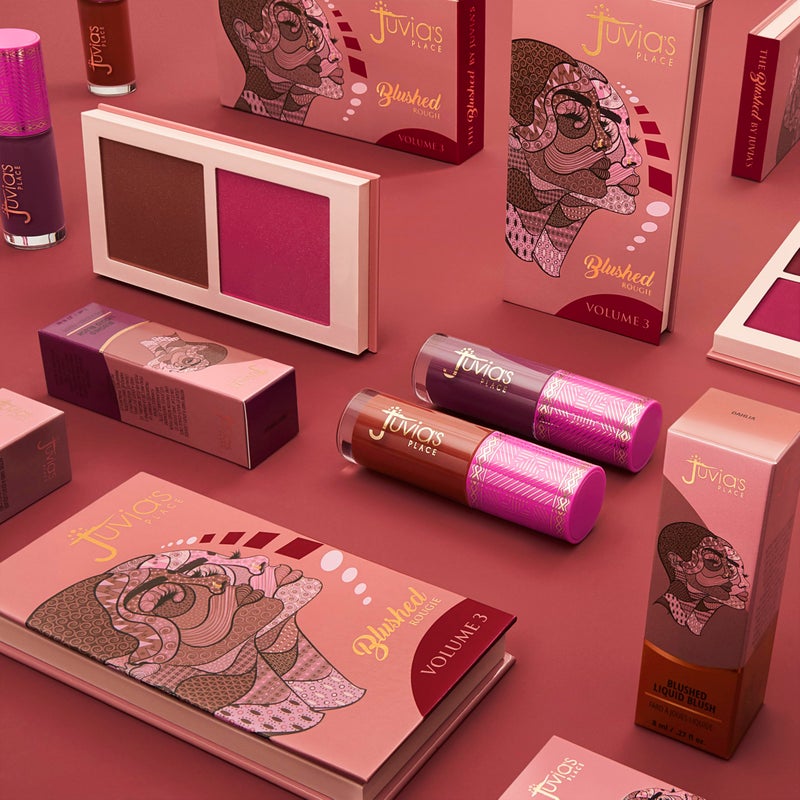 Juvia's Place Blushed Duo Blush Volume3 - Two Tone Pigmented Buildable Pressed Mineral Powder - Rosy Natural Cheeks Matte Fresh Finish for All Skin Color - Image 3