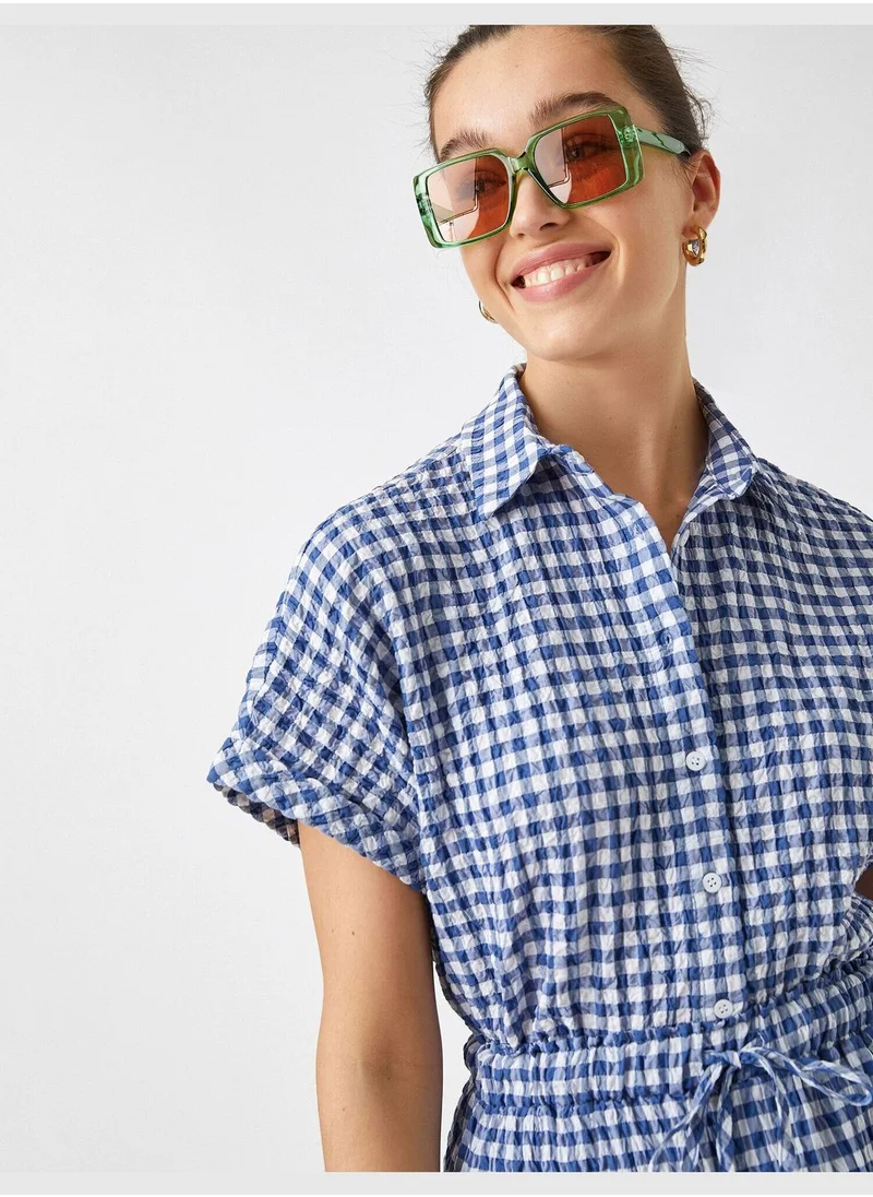 KOTON Check Short Sleeve Shirt