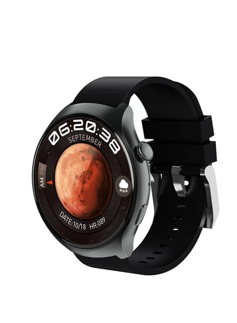 HW6 Mini 1.52" AMOLED Smartwatch, 3 Straps, NFC Payment, ChatGPT, Voice Assistant, Health Monitoring, Sports Mode, Baidu Maps - Black  - Image 1