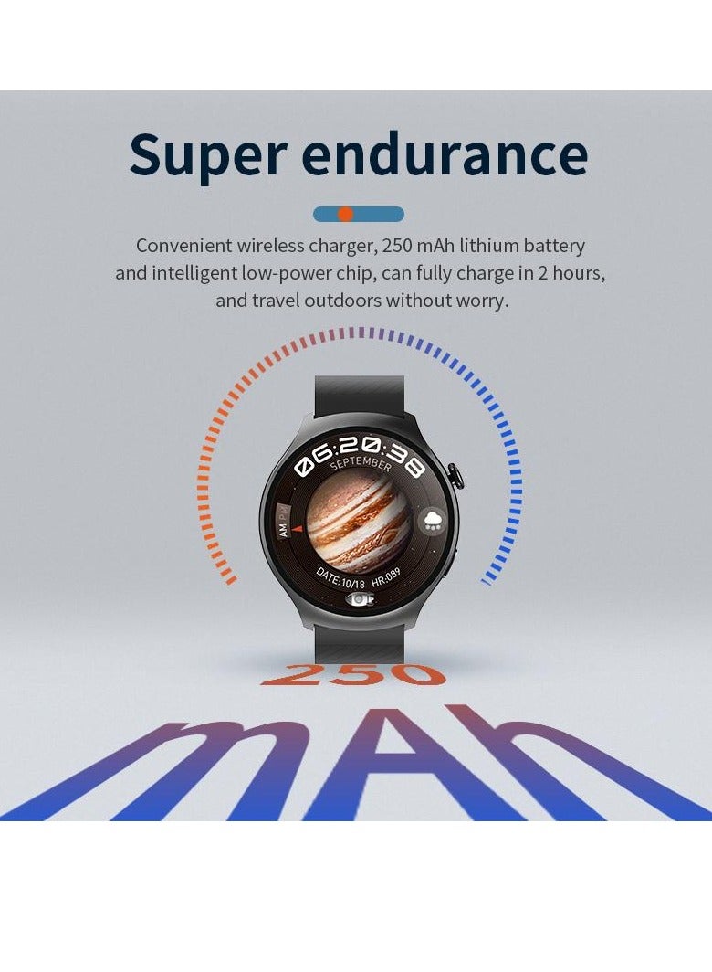 HW6 Mini 1.52" AMOLED Smartwatch, 3 Straps, NFC Payment, ChatGPT, Voice Assistant, Health Monitoring, Sports Mode, Baidu Maps - Black  - Image 5