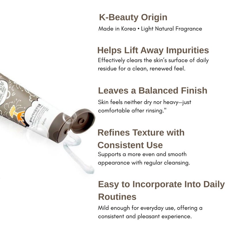 esfolio Volcanic Ash Cleansing Foam â€“ Deep Pore Cleanser for Oily & Acne-Prone Skin â€“ Hydrating Facial Wash with & Natural Ingredients â€“ Gentle Foaming Cleanser for Sensitive Skin (5.29oz -150g) - Image 5