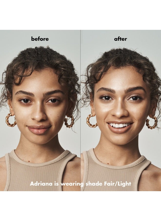 elf - Halo Glow Liquid Filter (4 Medium Neutral) & elf Power Grip Primer for Bright and Smooth Skin and Long-lasting Makeup Fixation - Image 1