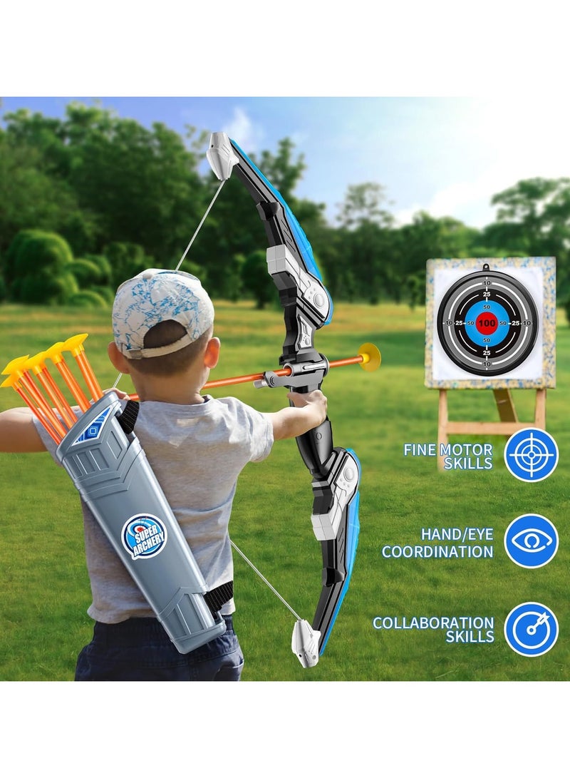 general 2 Pack Bow and Arrow for Kids, LED Light Up Archery Set with 20 Suction Cup Arrows, 1 Standing Target,   2 Quiver, Indoor Outdoor Sport Gifts for Boys Girls Ages 4-8 - Image 2