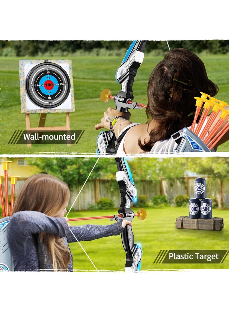 general 2 Pack Bow and Arrow for Kids, LED Light Up Archery Set with 20 Suction Cup Arrows, 1 Standing Target,   2 Quiver, Indoor Outdoor Sport Gifts for Boys Girls Ages 4-8 - Image 3