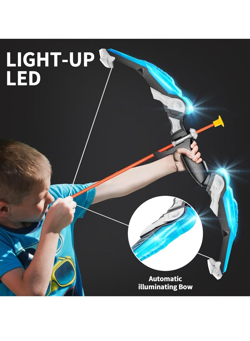 general 2 Pack Bow and Arrow for Kids, LED Light Up Archery Set with 20 Suction Cup Arrows, 1 Standing Target,   2 Quiver, Indoor Outdoor Sport Gifts for Boys Girls Ages 4-8 - Image 4