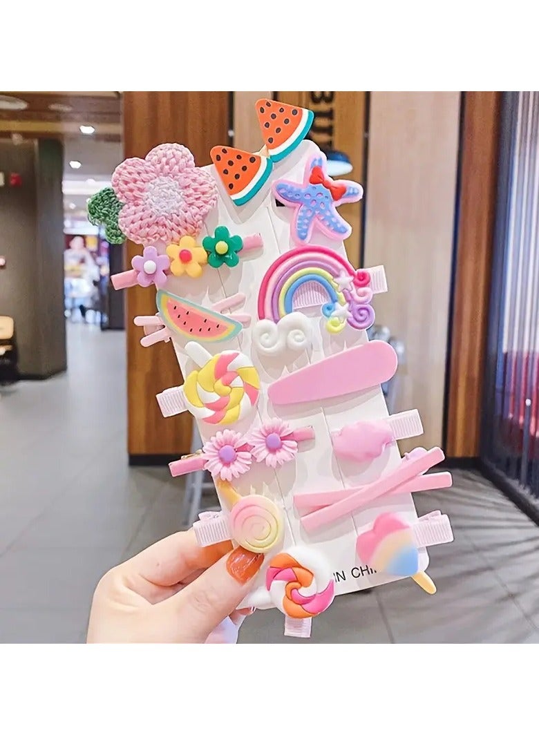 Goolsky 14 قطعة مشابك شعر بنات حلوة ولطيفة، خيار مثالي للهدايا - Image 1