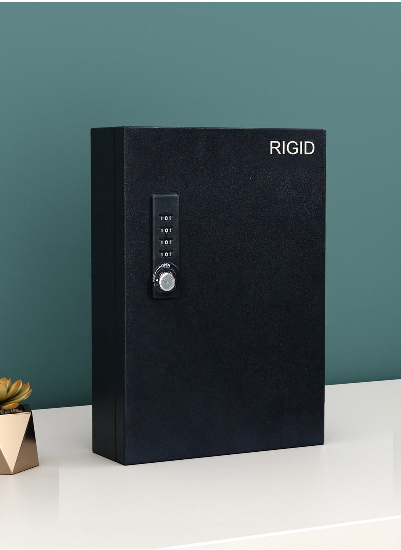 RIGID - Steel Wall Mount Key Box with Combination Lock - Image 1