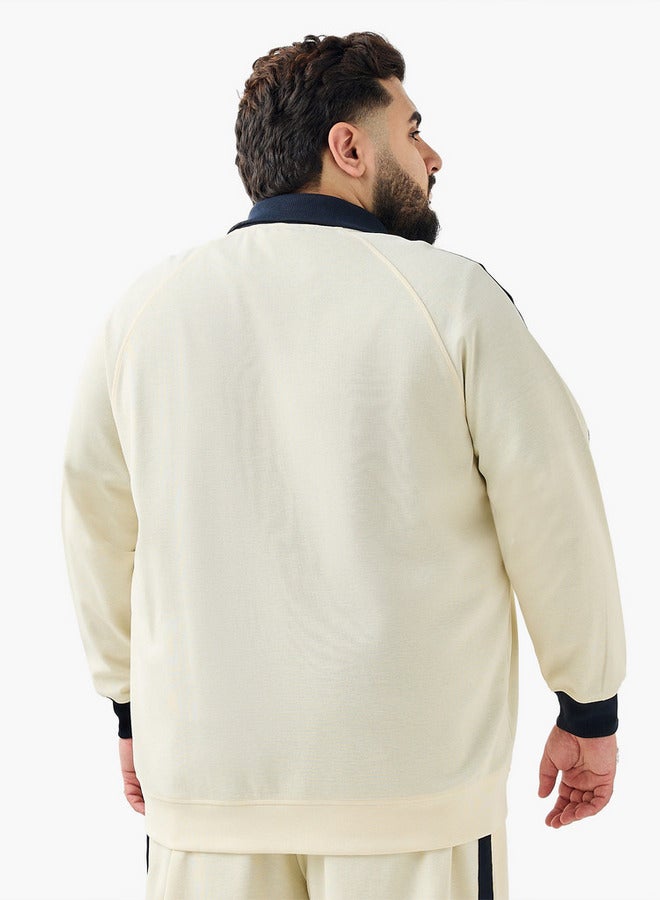 ماكسيم جاكيت طويل بقصة عادية بتفاصيل شريط للرجال - Image 3